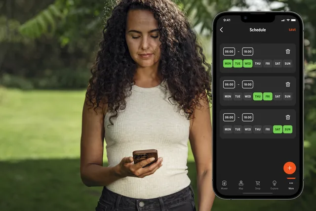 Dostosuj każde ustawienie i harmonogram koszenia w aplikacji Automower Connect